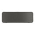 A grey wireless speaker with a textured mesh front and a simple design, featuring a branding logo.