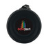 A Neon Bluetooth Speaker featuring a circular design with a black exterior and a colorful logo for "EchoFest."