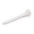A white golf tee designed for holding golf balls during play.