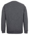 A grey jumper featuring a simple design, with long sleeves and ribbed cuffs. It has a brand logo on the inside label.
