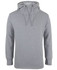 A grey sports hoodie with a drawstring hood and a casual fit. Features a logo on the front.