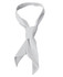 A white chef's scarf with a classic design, featuring a tied knot and two flowing ends.