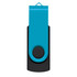 A Helix 4GB Mix & Match Flash Drive featuring a turquoise and black design.