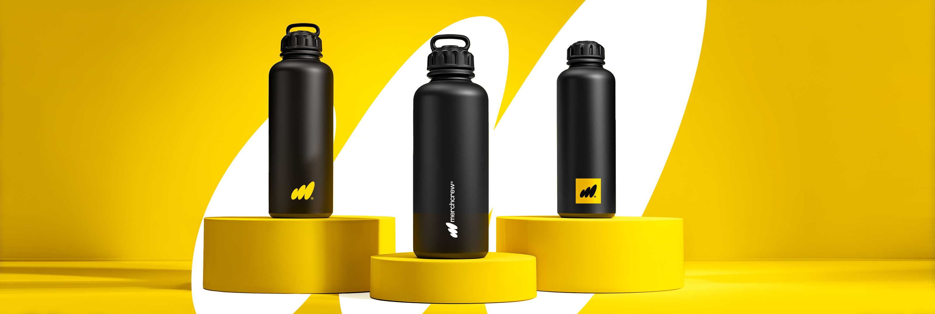 Promotional drink bottles by Merch Crew