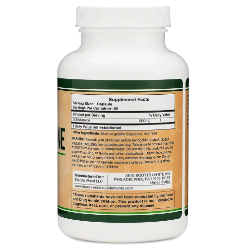 Sulbutiamine - Double Wood Supplements 200 mg 90 caps
