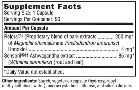 Cortisol Management/Calm Support Klaire Labs 90 caps MorNatural