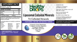 Liposomal Colloidal Minerals - Healthy Drops 8 oz (236 ml) SPECIAL ORDER