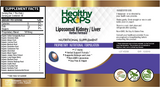 Liposomal Kidney/Liver - Healthy Drops 16 oz (473 ml) SPECIAL ORDER