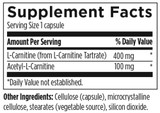 Carnitine Synergy™ - Designs for Health 120 caps