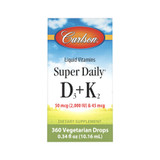 Super Daily® D3+K2 - Carlson  0.34 oz (10 ml) SPECIAL ORDER