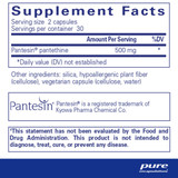 Pantethine - Pure Encapsulations 250 mg 60 caps