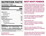 Beet Root Powder Organic - Chérie Sweet Heart 16 oz (454g)