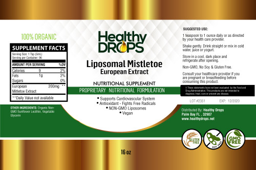 Liposomal Mistletoe - Healthy Drops 16 oz (473 ml) SPECIAL ORDER Liposomal Mistletoe - Healthy Drops 16 oz (473 ml) SPECIAL ORDER