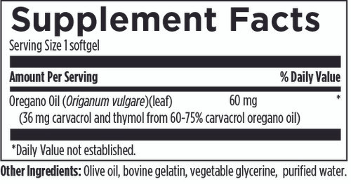 Oil of Oregano - Designs for Health 60 softgels Oil of Oregano - Designs for Health 60 softgels