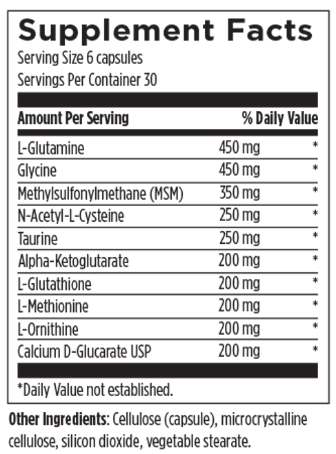 Amino-D-Tox™ - Designs for Health 90/180 caps SPECIAL ORDER