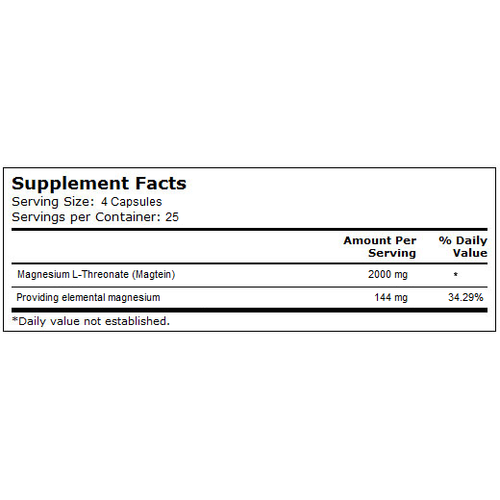 Magnesium L-Threonate - Double Wood Supplements 2000 mg 120 caps