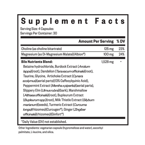 Bile Nutrients  - Seeking Health 120 caps SPECIAL ORDER