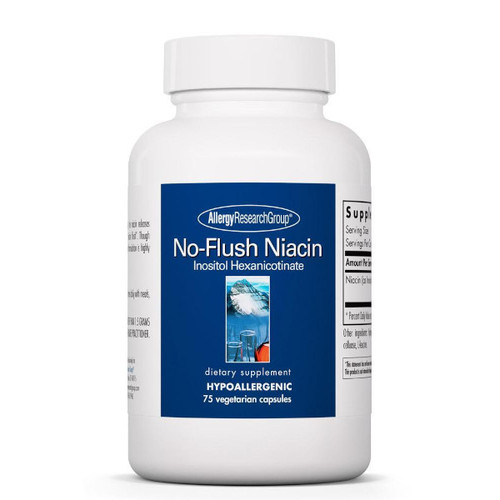 No-Flush Niacin - Allergy Research Group 430 mg 75 caps SPECIAL ORDER