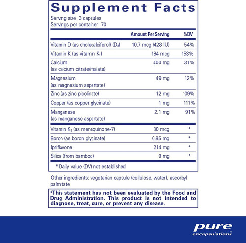 CAL with Ipriflavone - Pure Encapsulations 351 caps SPECIAL ORDER CAL with Ipriflavone - Pure Encapsulations 351 caps SPECIAL ORDER