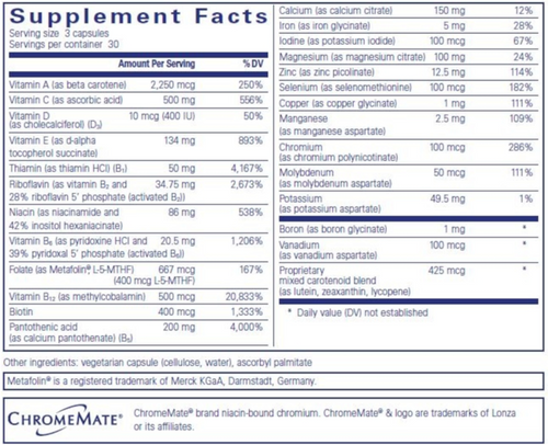Nutrient 950 - Pure Encapsulations 90 caps Nutrient 950 - Pure Encapsulations 90 caps