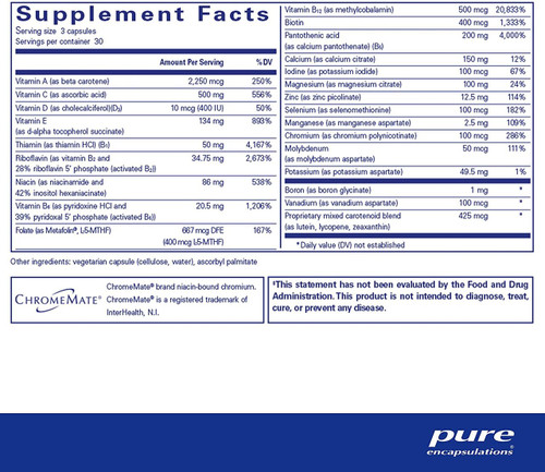 Nutrient 950 without Copper&Iron - Pure Encapsulations SPECIAL ORDER 90/180 capsules Nutrient 950 without Copper&Iron - Pure Encapsulations SPECIAL ORDER 90/180 capsules