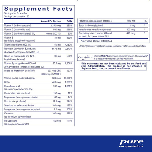 Nutrient 950 without Copper&Iron - Pure Encapsulations SPECIAL ORDER 90/180 capsules Nutrient 950 without Copper&Iron - Pure Encapsulations SPECIAL ORDER 90/180 capsules