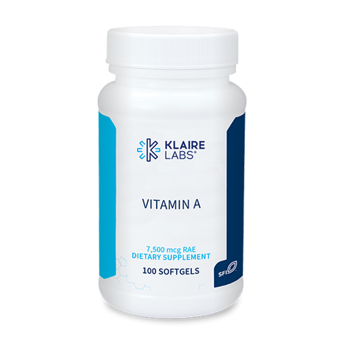 Vitamin A - Klaire Labs 25,000 IU 100 softgels
