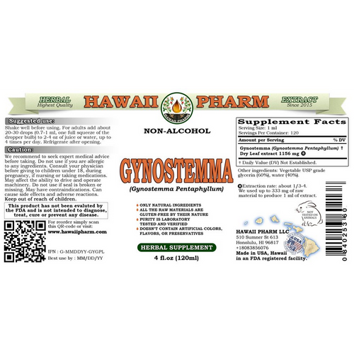 Gynostemma - Hawaii Pharm 4 oz (120ml) SPECIAL ORDER