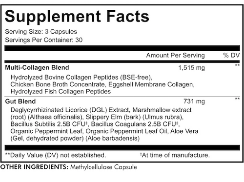 Multi Collagen Protein + Gut Blend - Codeage 90 capsules SPECIAL ORDER Multi Collagen Protein + Gut Blend - Codeage 90 capsules SPECIAL ORDER