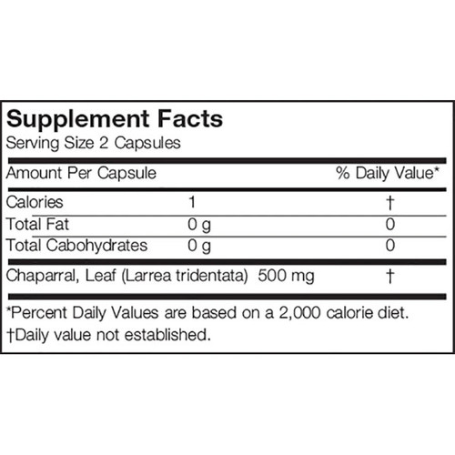 Chaparral - Arizona Naturals 500 mg 90 caps SPECIAL ORDER Chaparral - Arizona Naturals 500 mg 90 caps SPECIAL ORDER