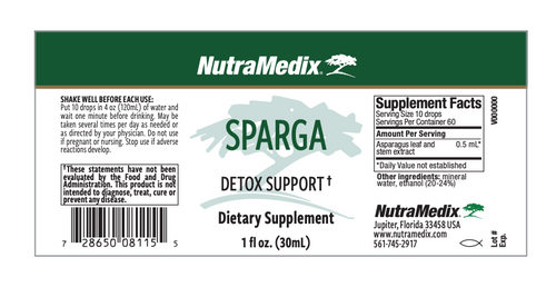 Sparga - NutraMedix 1 oz (30 ml) SPECIAL ORDER Sparga - NutraMedix 1 oz (30 ml) SPECIAL ORDER