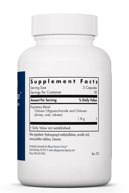 MicroChitosan™ - Allergy Research Group 60 caps SPECIAL ORDER MicroChitosan™ - Allergy Research Group 60 caps SPECIAL ORDER