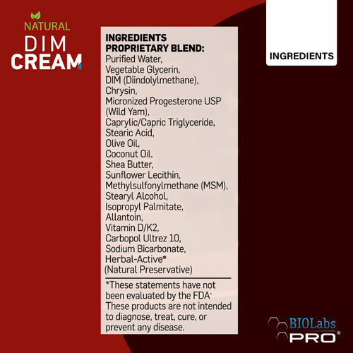 Estro Blocker-(DIM Cream)- BIOLabs PRO® 3 oz (85 g) SPECIAL ORDER