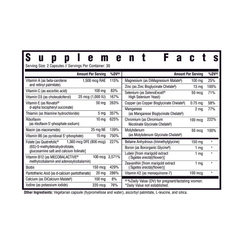 Prenatal Essentials - Seeking Health 60 caps SPECIAL ORDER