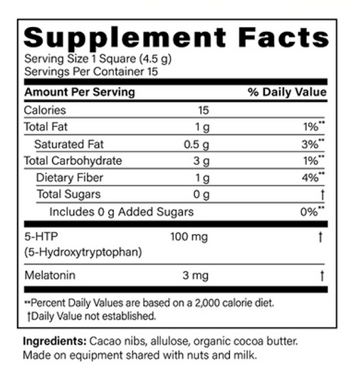 Fx Chocolate® Dream - Designs for Health 15 squares (4.5 g) SPECIAL ORDER