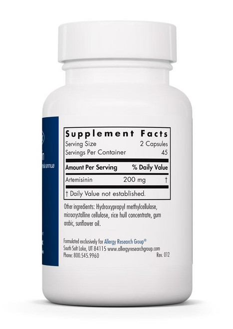 Artemisinin - Allergy Research Group 90 caps SPECIAL ORDER Artemisinin - Allergy Research Group 90 caps SPECIAL ORDER