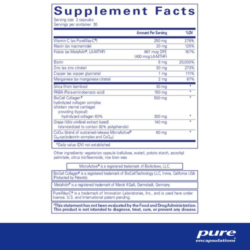 Hair/Skin/Nails Ultra - Pure Encapsulations 60 caps