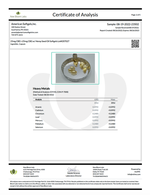 CBD 25 mg + CBG 25 mg (Pain Relief) - NBHemp 60 softgels SPECIAL ORDER CBD 25 mg + CBG 25 mg (Pain Relief) - NBHemp 60 softgels SPECIAL ORDER