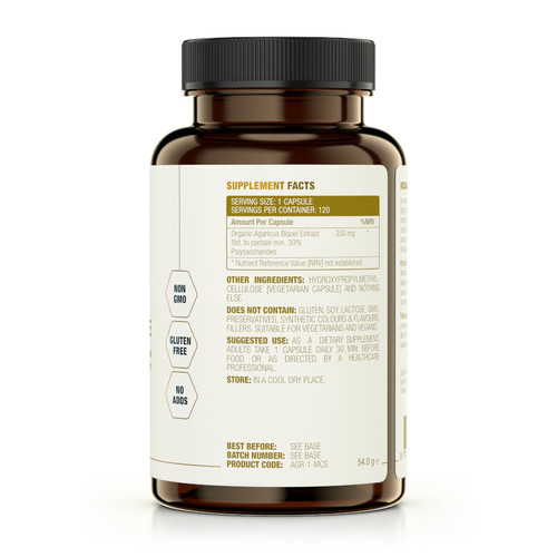 Agaricus Extract - MCS Formulas 350 mg 120 caps Agaricus Extract - MCS Formulas 350 mg 120 caps