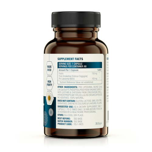 Fisetin Pro Liposomal - MCS Formulas 150mg 60 caps Fisetin Pro Liposomal - MCS Formulas 150mg 60 caps