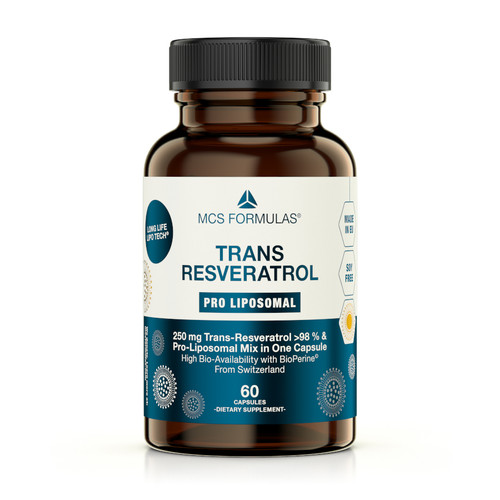 Trans Resveratrol Liposomal - MCS Formulas 250mg 60 caps