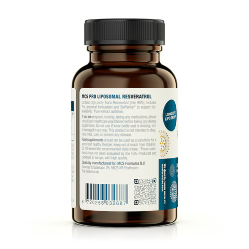 Trans Resveratrol Liposomal - MCS Formulas 250mg 60 caps Trans Resveratrol Liposomal - MCS Formulas 250mg 60 caps