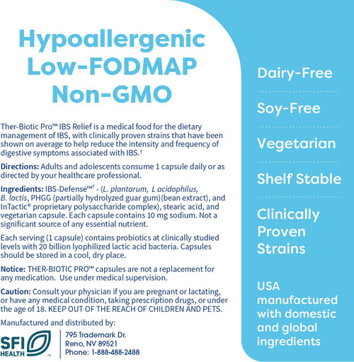 Ther-Biotic® Pro IBS Relief - Klaire Labs 21 caps SPECIAL ORDER