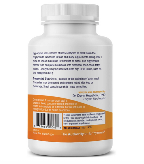 Lypazyme - Houston Enzymes 120 caps Lypazyme - Houston Enzymes 120 caps