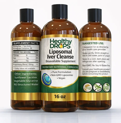 Liposomal Iver Cleanse - Healthy Drops 16 oz (473 ml) SPECIAL ORDER
