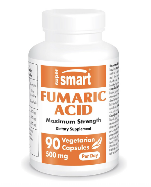 Fumaric Acid - Super Smart 500mg 90 caps SPECIAL ORDER