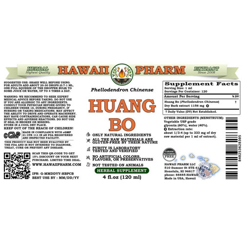Huang Bo - Hawaii Pharm 4 oz (120 ml) SPECIAL ORDER