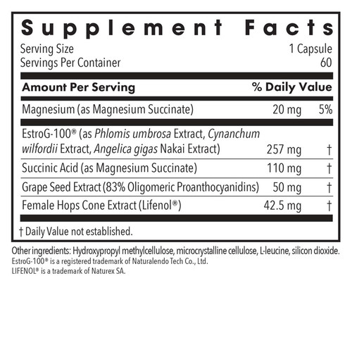 Flashes No More® - Allergy Research Group 60 caps SPECIAL ORDER