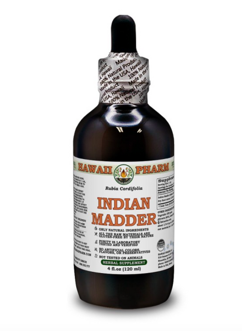Indian Madder (Rubia Cordifolia) - Hawaii Pharm 4 oz (120 ml) SPECIAL ORDER