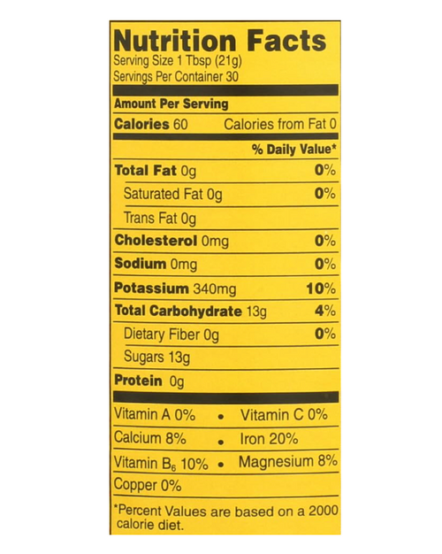 Organic Blackstrap Molasses - Plantation  15 oz (442ml) SPECIAL ORDER